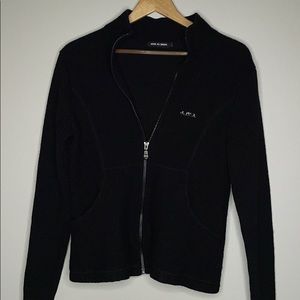 Woman’s Mise Au Green 100% Boiled Wool Sweater